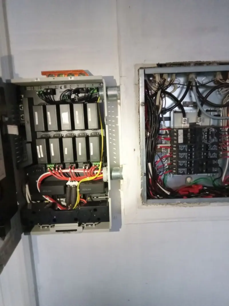 Electrical panel upgrade completed for Security Camera Wiring in Princeton